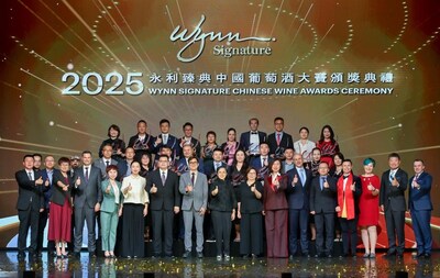 The 2025 Wynn Signature Chinese Wine Awards, evaluated by a 27-member judging panel of the world’s leading authorities on wine, presented the “Wynn Signature Best Wine of China Trophy” as well as the trophies for wines across three divisions. Two new award categories – “Wynn Sommelier’s Choice” and “Best Young Winemaker” – were also introduced this year. (PRNewsfoto/Wynn Resorts (Macau))