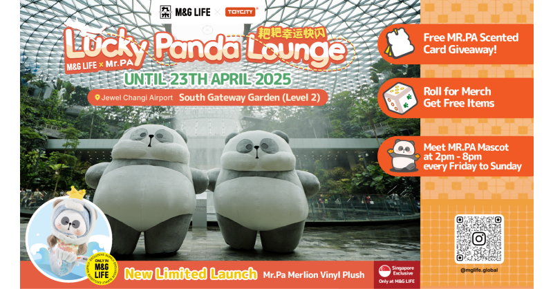 M&G LIFE Presents MR.PA Pop-Up at Jewel Changi Airport, Featuring Exclusive Launches and Interactive Fun