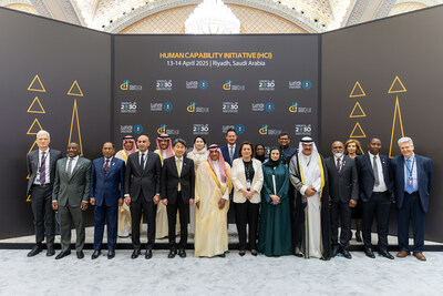 20 world ministers meet in Riyadh for a ministerial round table on the development of human capacities within the framework of Human Capability Initiative (HCI)