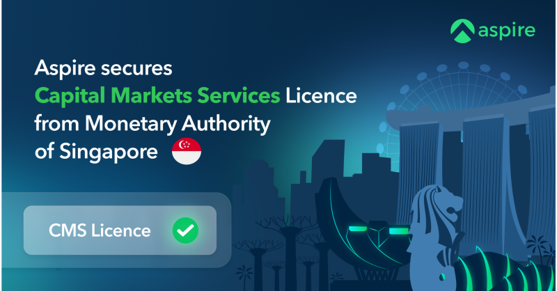 Aspire Secures Capital Markets Services Licence from Monetary Authority of Singapore