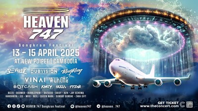 Heaven 747 Songkran Festival 2025: the first Songkran festival in the world on a Boeing 747 lands in New Pipet, Cambodge