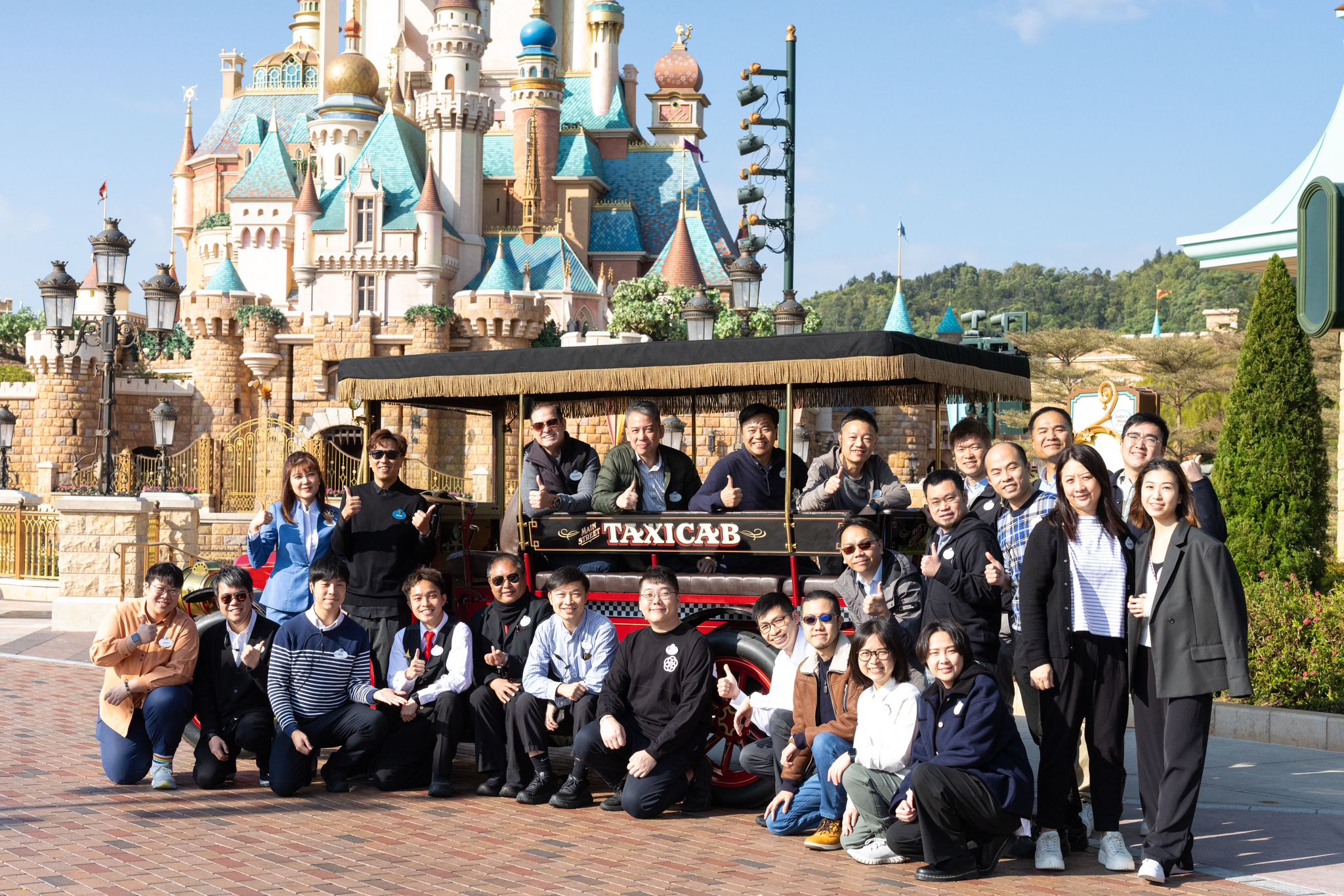 The Main Street Taxi was transformed to use electric power