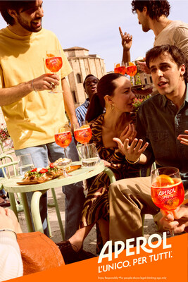 Aperol is launching the global campaign to launch the summer of 2025. “Unico. Per tutti Aperol is launching the global campaign to launch the summer of 2025. “Unico. Per tutti