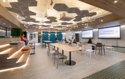 A photo of the Siemens Healthineers head office cafe