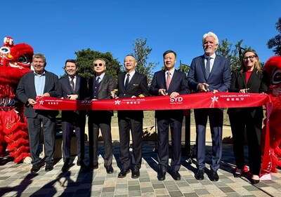 A ribbon cup ceremony takes place in Syd to officially mark the launch of the New Hong Kong Airlines Service. A ribbon cup ceremony takes place in Syd to officially mark the launch of the New Hong Kong Airlines Service.