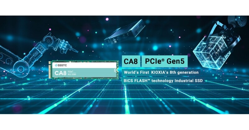 SSSTC Launches World's First Industrial M.2 SSD Featuring KIOXIA’s 8th generation BiCS FLASH™ Technology and PCIe® 5.0 Interface