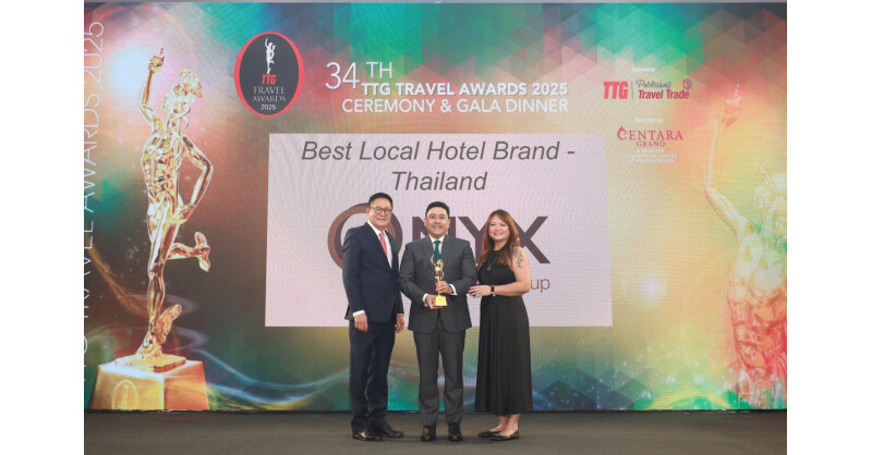 ONYX Hospitality Group Named "Best Local Hotel Brand – Thailand" at the 34th Annual TTG Travel Awards 2025