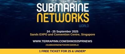 SUBMARINE NETWORKS WORLD 2025 – The annual flagship event of the world submarine industry returns to Singapore in September.