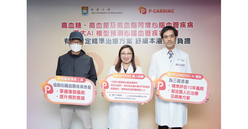 Hyperglycemia, Hypertension, and Hyperlipidemia Markedly Increase Cardiovascular Risk. HKU’s P-CARDIAC AI Model Enables Personalised Risk Stratification and Resource Optimised Care.