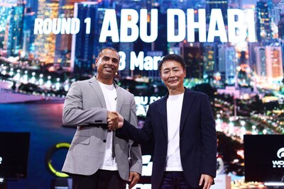 At the Gran Turismo World Series 2025 Global Finals, held at the Fukuoka International Convention Center in Japan, HE Saeed Al Fazari, Executive Director of Strategic Affairs at the Department of Culture and Tourism, Abu Dhabi, and Kazunori Yamauchi, Gran Turismo Series Producer, announce that Abu Dhabi will host the opening event of the Gran Turismo World Series 2026, for the first time in Middle East.
