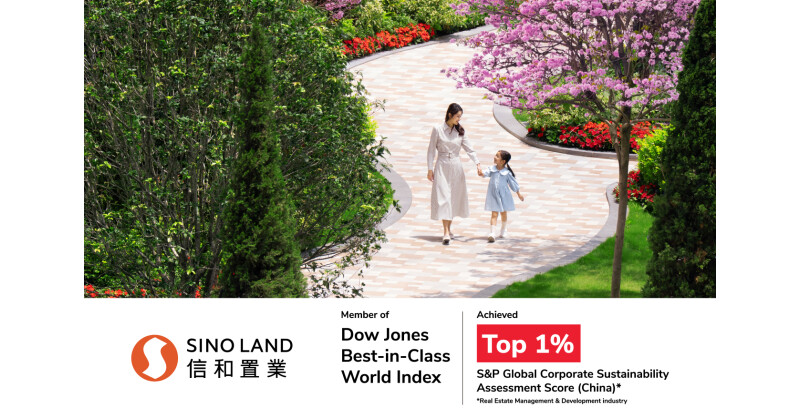 Sino Land Recognised Among Top 1% in China Real Estate Development Sector for ESG Performance