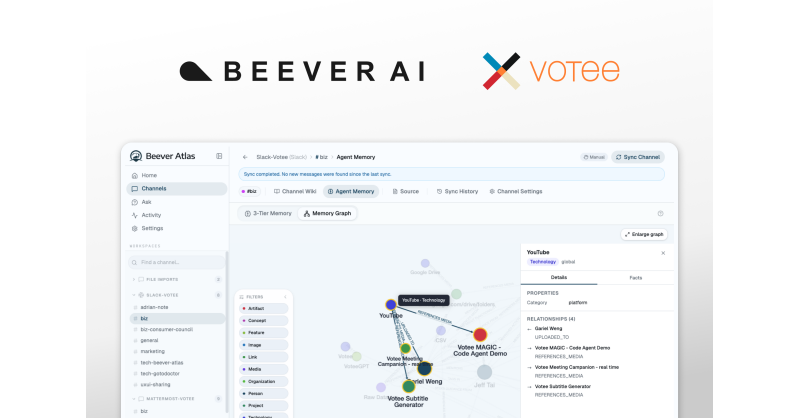 Hong Kong’s Votee AI and Toronto’s Beever AI Open-Source Beever Atlas — Turns Telegram, Discord, Mattermost, Microsoft Teams and Slack Chats Into a Living Wiki Hong Kong's Votee AI and Toronto's Beever AI Open-Source Beever Atlas — Turns Telegram, Discord, Mattermost, Microsoft Teams and Slack Chats Into a Living Wiki