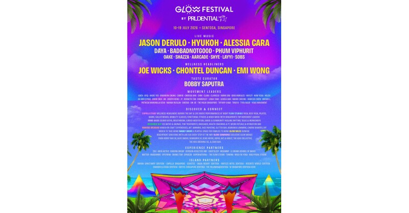 Glow Festival by Prudential Expands in Sentosa Partnership, Bringing Global Headliners and Its Biggest Edition Yet to Singapore Glow Festival by Prudential Expands in Sentosa Partnership, Bringing Global Headliners and Its Biggest Edition Yet to Singapore