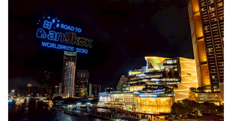 ICONSIAM Captivates the World with Historic Rainbow Drone and Fireworks Spectacular, Showcasing Thailand's Readiness to Host World Pride 2030