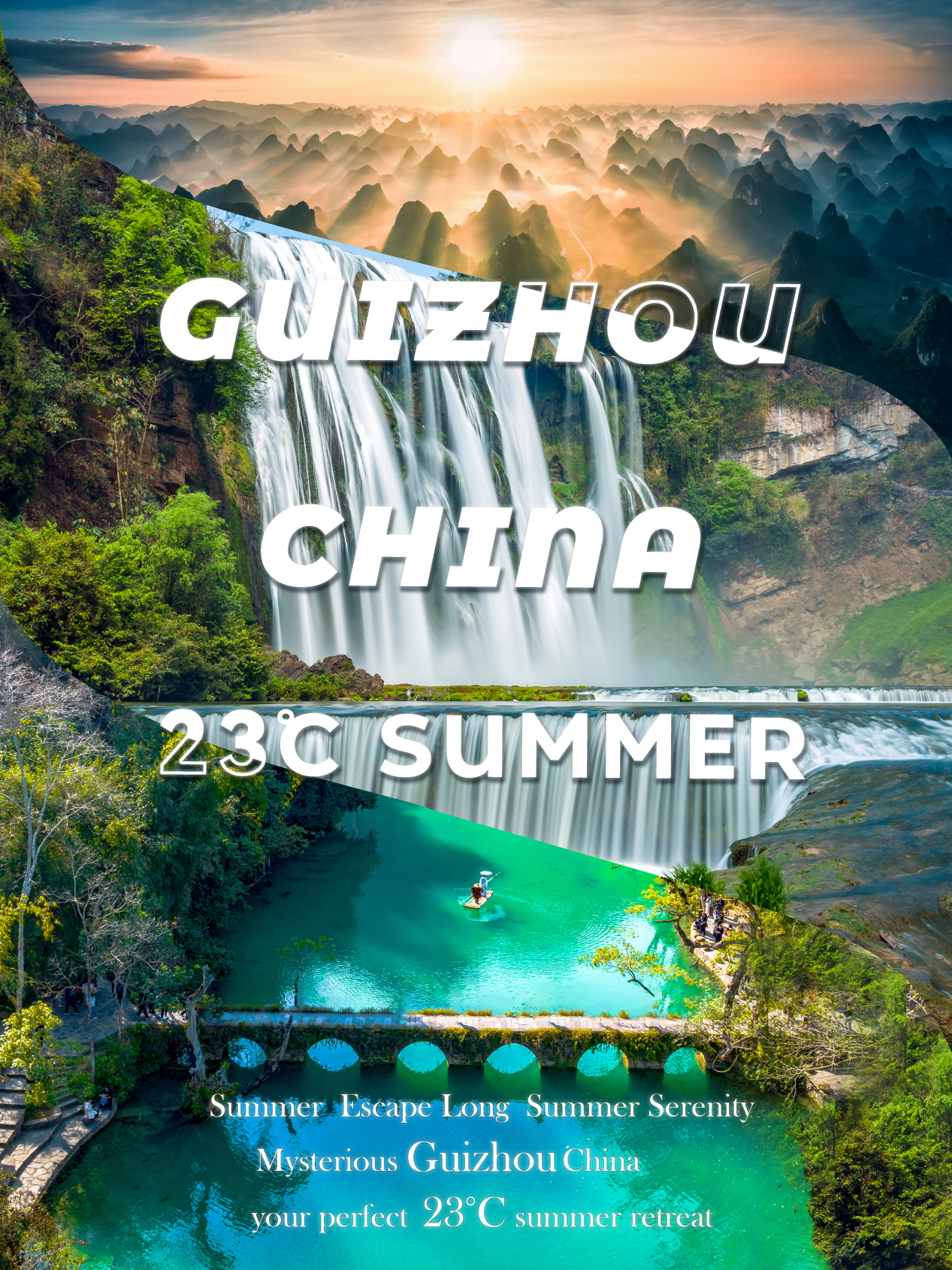 Escape to China's Mysterious Guizhou and enjoy a cool 23°C summer retreat.