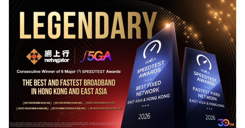 Netvigator wins Six Ookla® Speedtest® awards again Netvigator wins Six Ookla® Speedtest® awards again