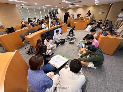 Student Fellows collaborate during the Charity Pitch Challenge, transforming ideas into innovative solutions for social impact.