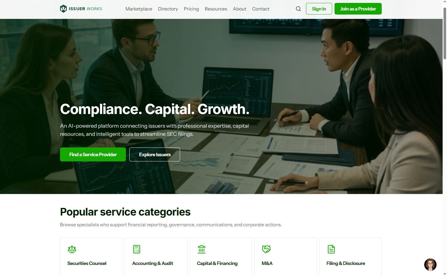 Issuer Works Home Page