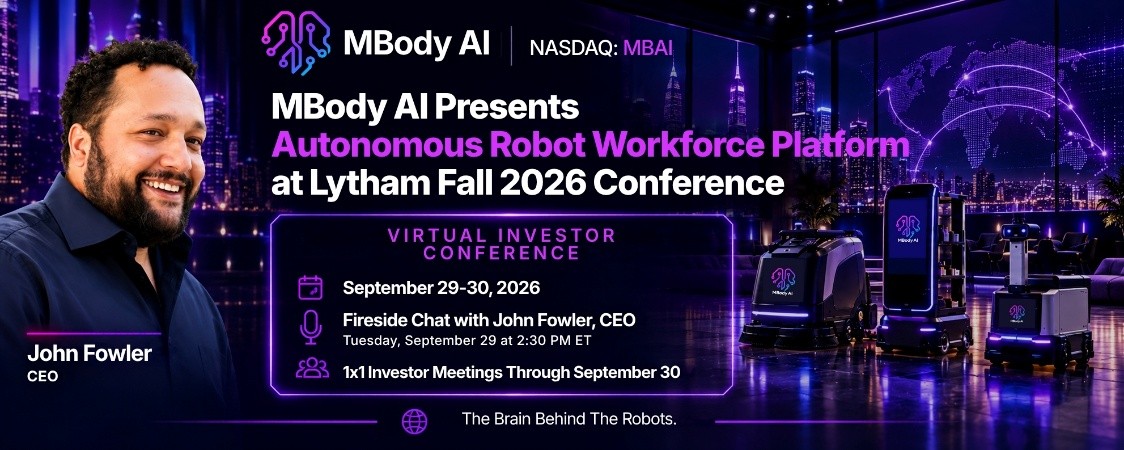 MBody AI Presents AI Robot Workforce Platform at Lytham Fall 2026 Conference