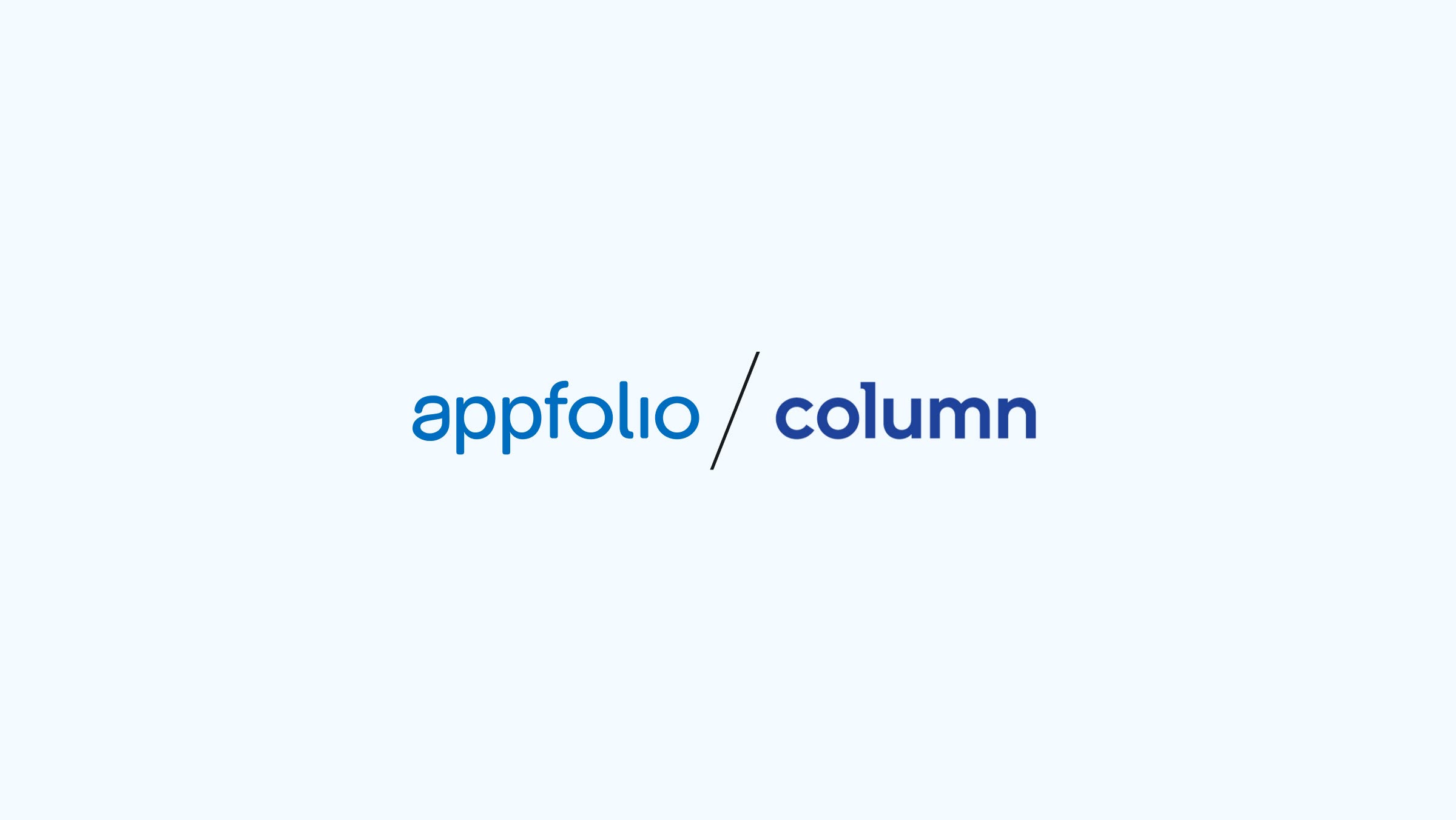 AppFolio x Column Logo Lockup