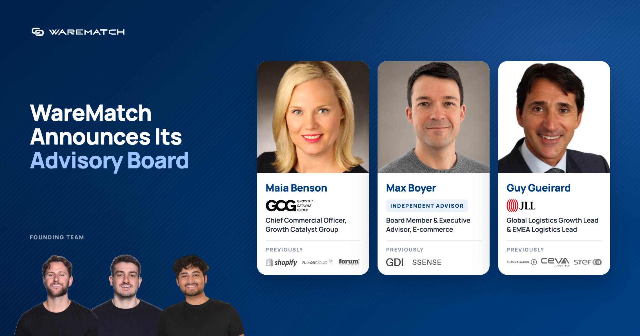 Executives from Shopify, JLL and Groupe Dynamite Join WareMatch’s Advisory Board